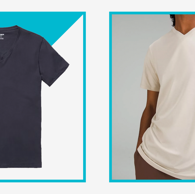 30 Best V-Neck T-Shirts for Men 2024, Tested by Style Experts