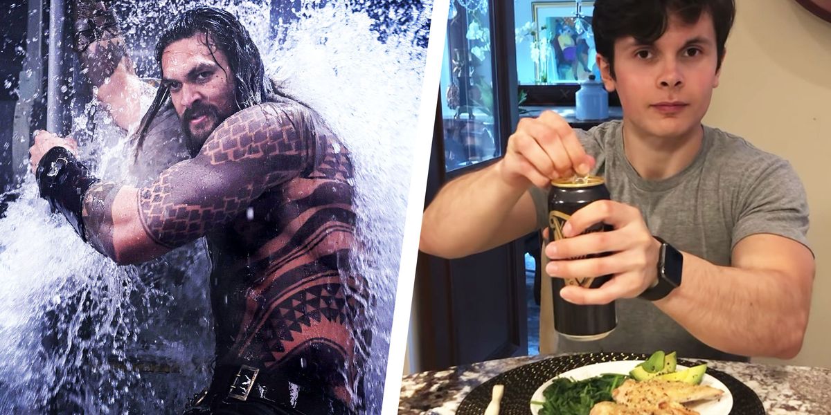 Guy Attempts Jason Momoa's Aquaman Workout and Diet for Video