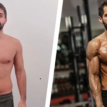 before and after shirtless transformation