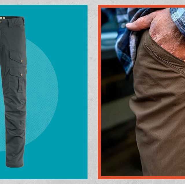 Men's Olive Twill Joggers With Hidden Zip pocket