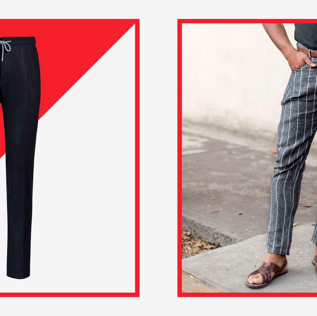 Men Slim Fit Plaid/Printed Checkered Pants/Stretch Casual Work