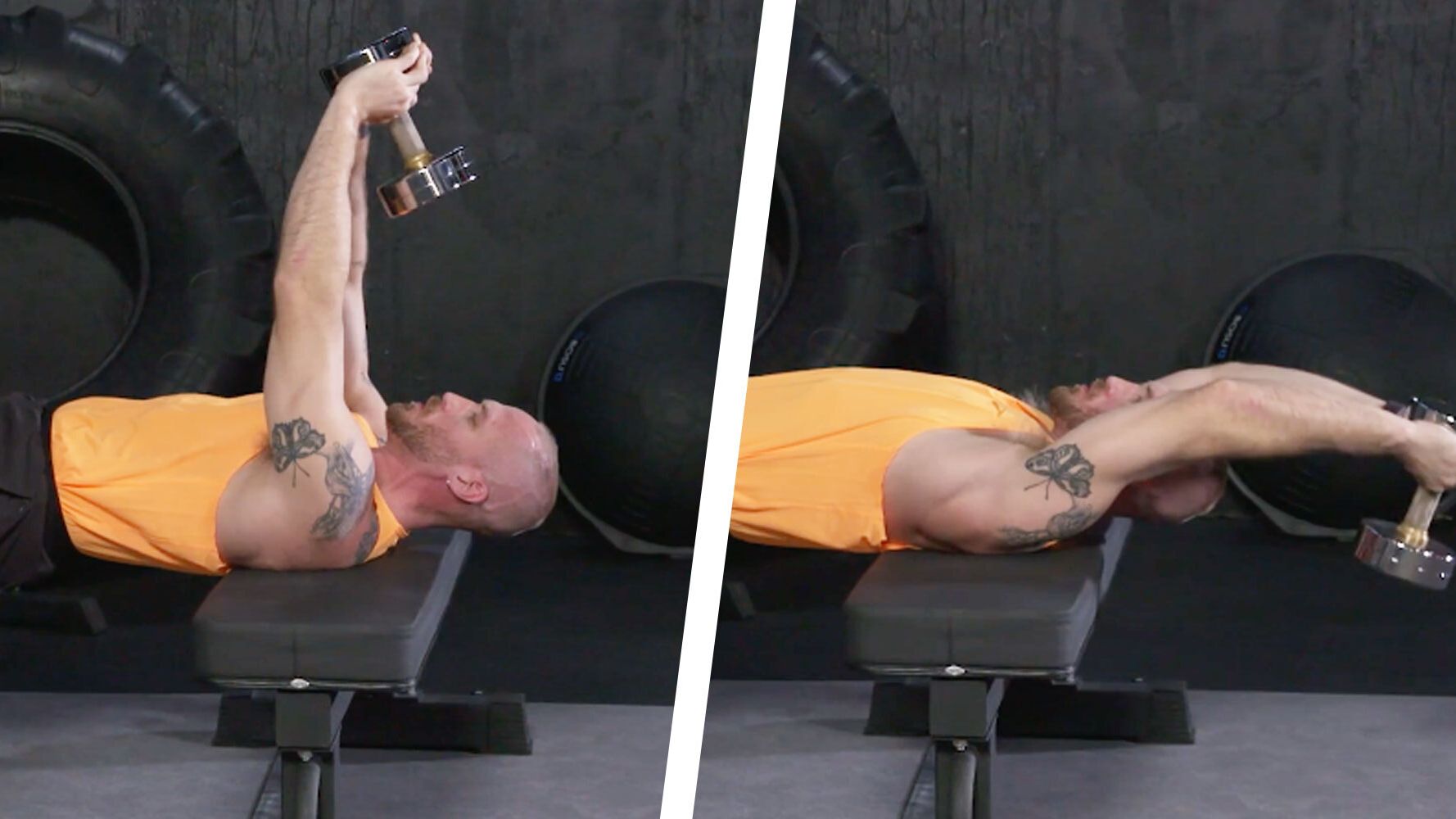 Bent-Arm Dumbbell Pullover