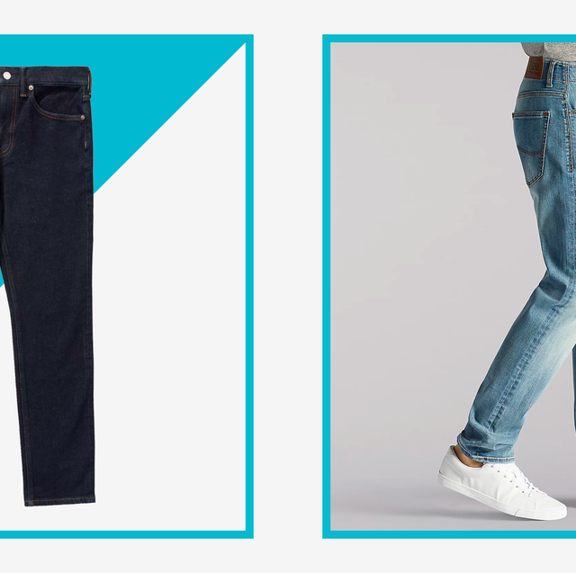 Abercrombie & Fitch ATHLETIC SLIM RINSE - Slim fit jeans - dark-blue denim  