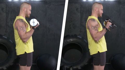 preview for Build Massive Biceps With Zottman Curls | Men’s Health Muscle