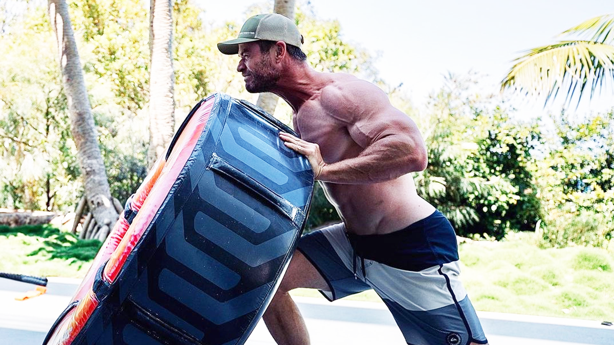 Chris Hemsworth Shares Shirtless Sprint Training Workout