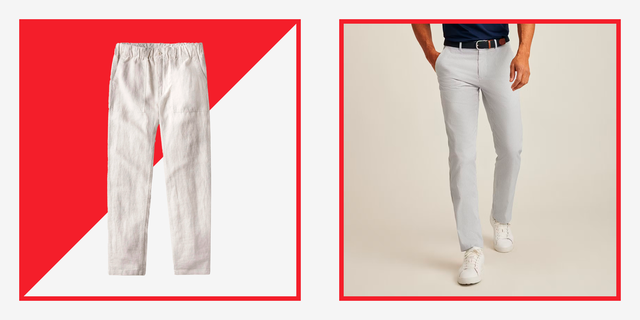 Cotton Capri Pants Pockets, Mens Casual Summer Pants