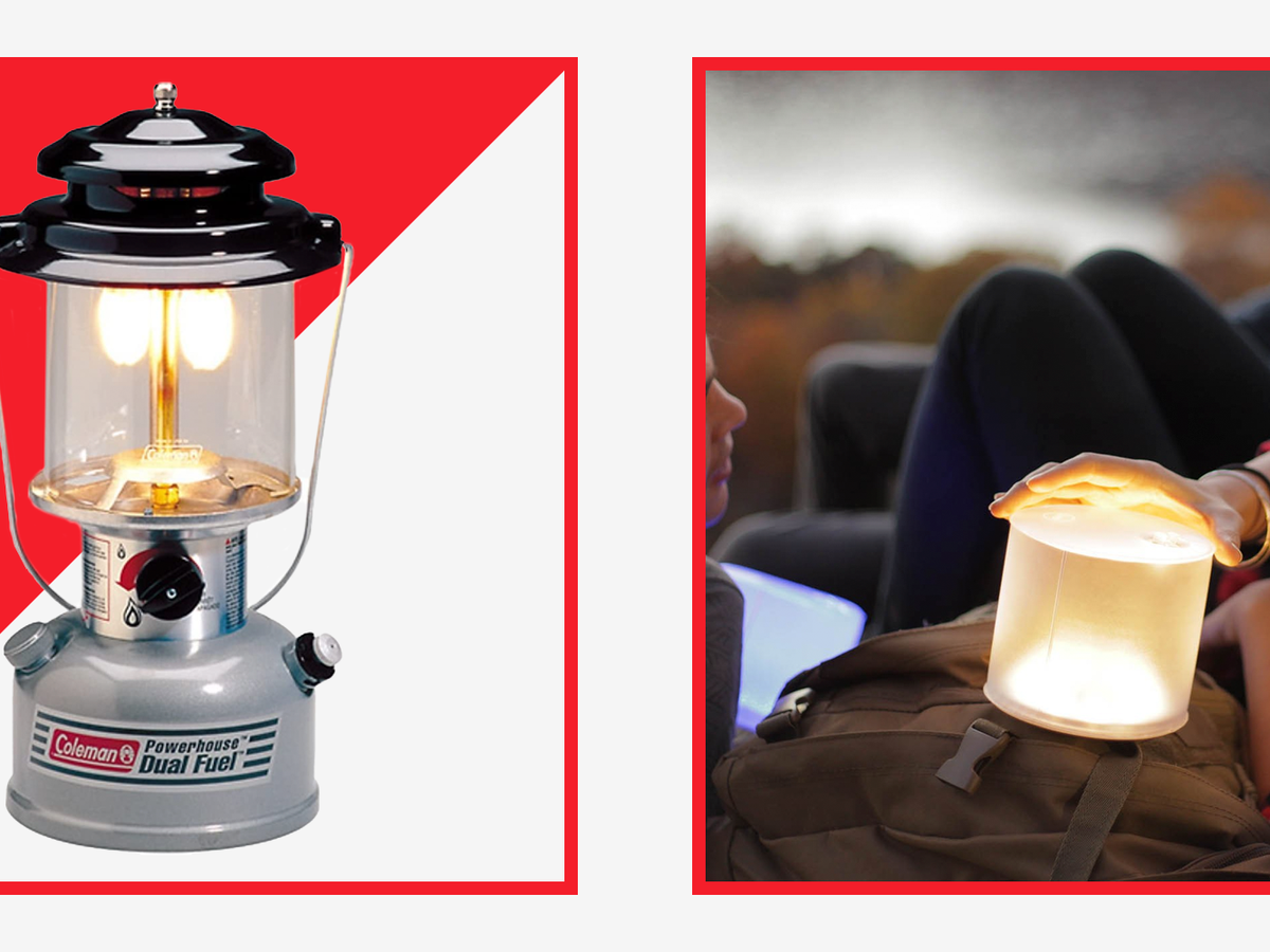 Outdoor Camping Lamp Gas Candle Lantern Tent Night Lights