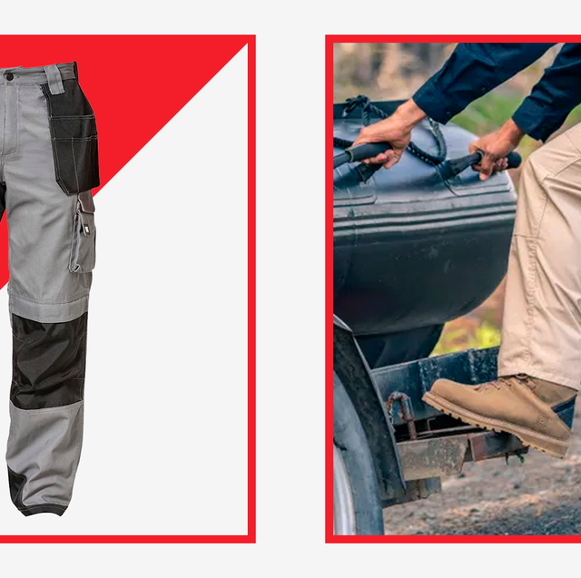 Men Pants Loose Fit Cargo Baggy Work Casual Overall Cotton Blend Trousers  Pocket