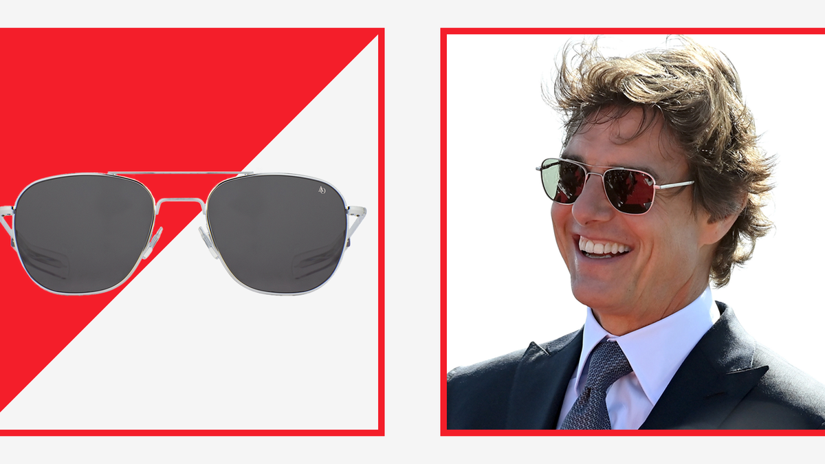 Tom Cruise elige unas gafas de sol de estilo Top Gun