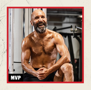 actor johnny harris working out for great expectations at up fitness