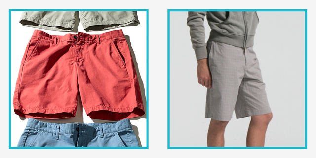 Mens Summer Shorts Showing Elasticated Waistband Stock Photo