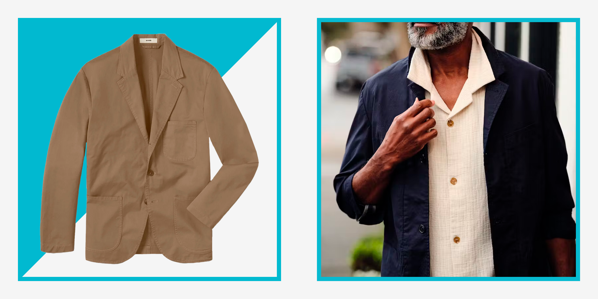 Muji Men's Chore Work Blazer Sports Jacket Unstructured Unlined Grey Medium  EUC | eBay