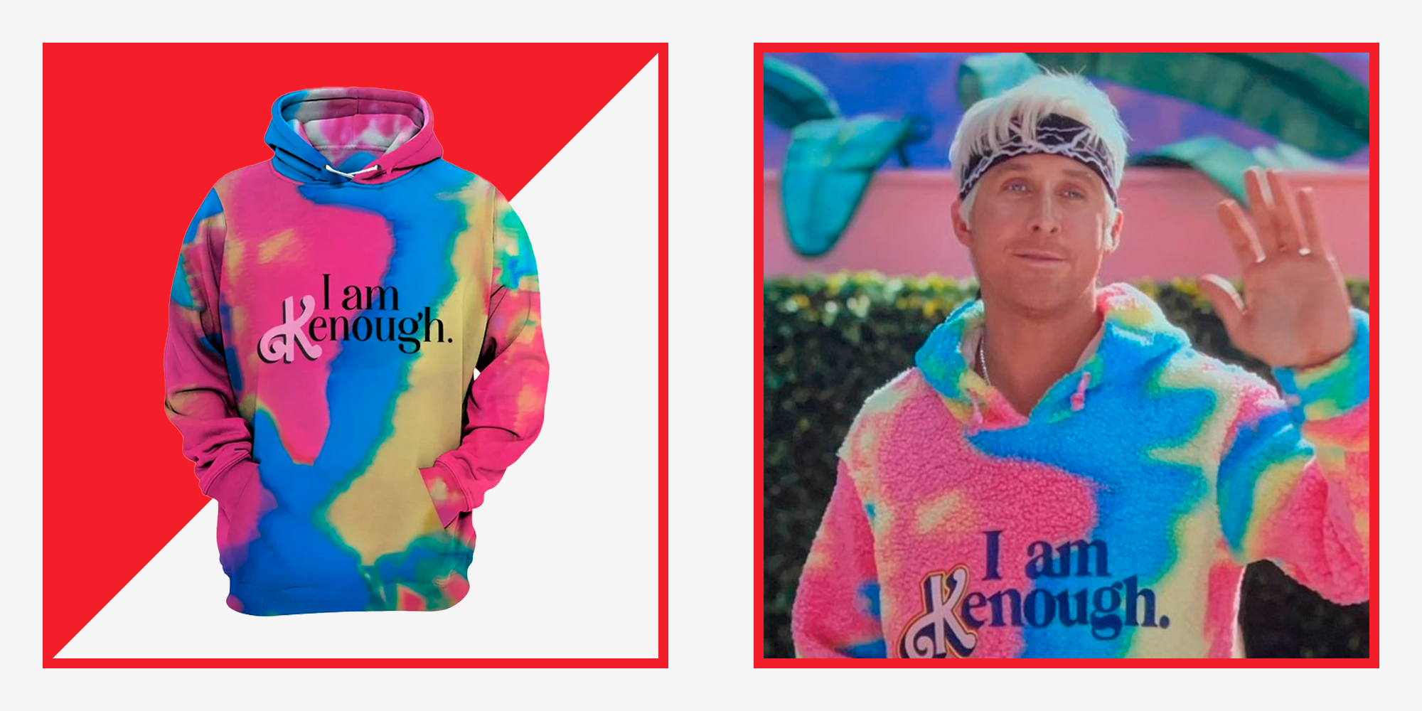 I Am Kenough Tie-dye Hoodie Jumper Doll Movie Men's & Ladies