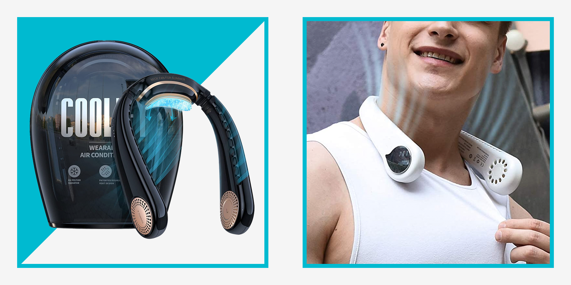 Portable Neck Fan Hands-free Leafless Neck Fan Essential For Going Out In  Summer Fashion Portable Neck Fan