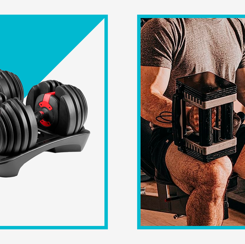 PowerBlock Elite EXP Adjustable Dumbbells, Sold in Pairs, Stage 1, 5-50 lb.  Dumbbells, Durable Steel Build, Innovative Workout Equipment, All-in-One