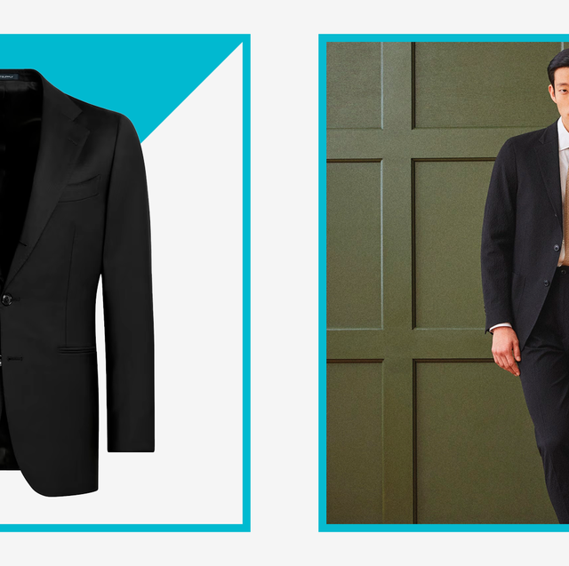 Two button black suit  Mens outfits, Men suits black, New mens fashion