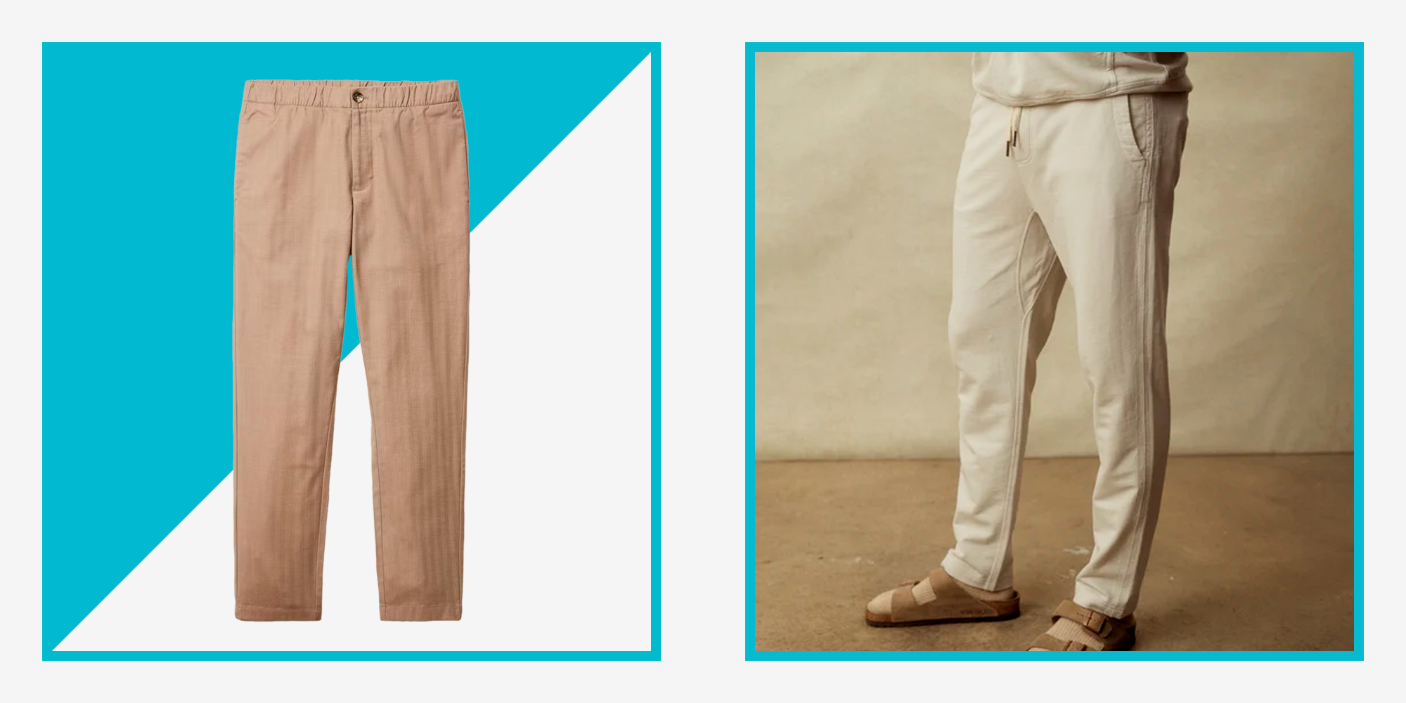 Minimalist Solid Drawstring Pants Casual Long Length Elastic