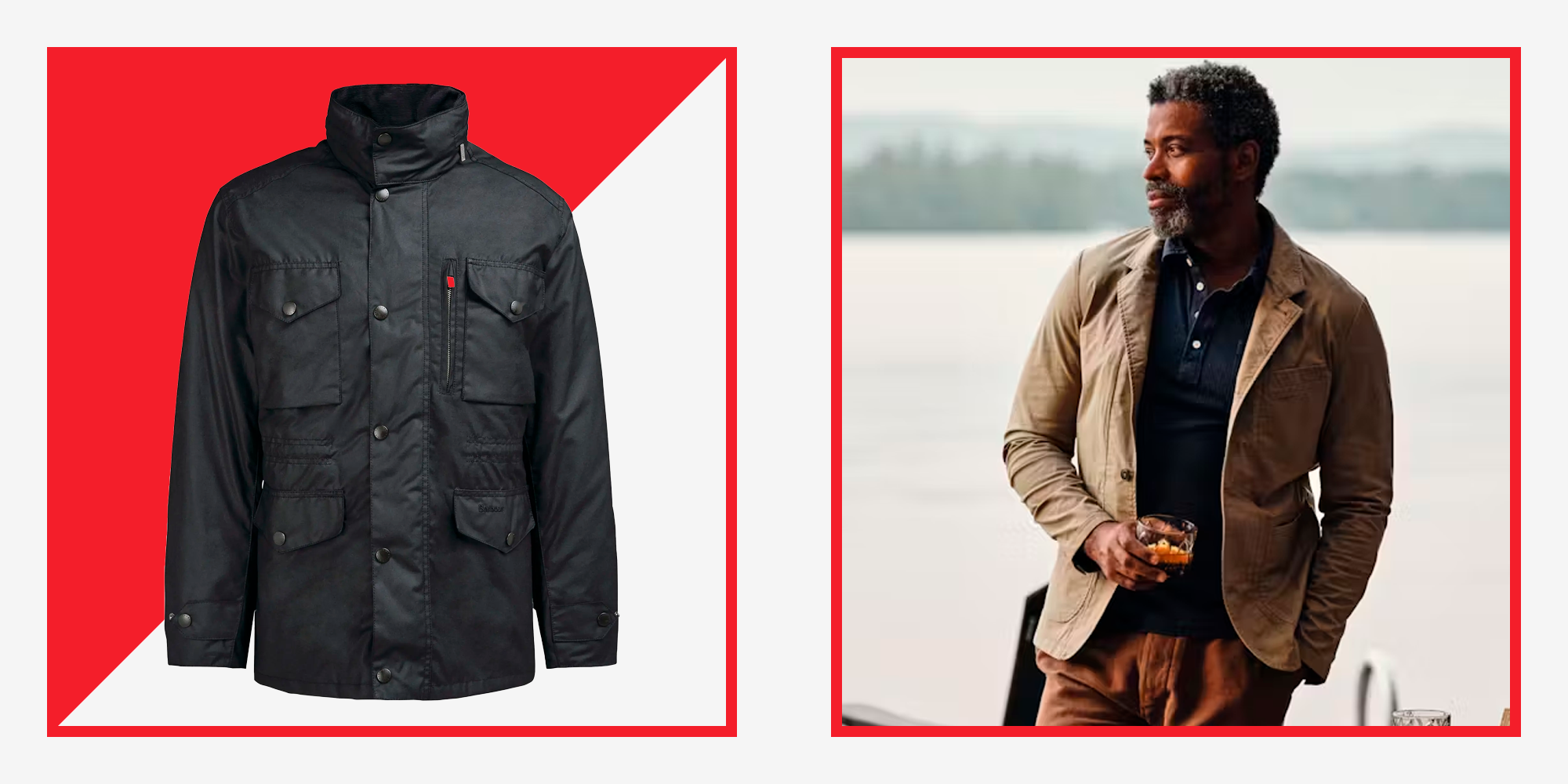 Men's Reversible Cotton Jacket with Pockets - Double Sided Wear for Autumn  Outdoor Activities