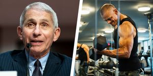 dr fauci, man in gym