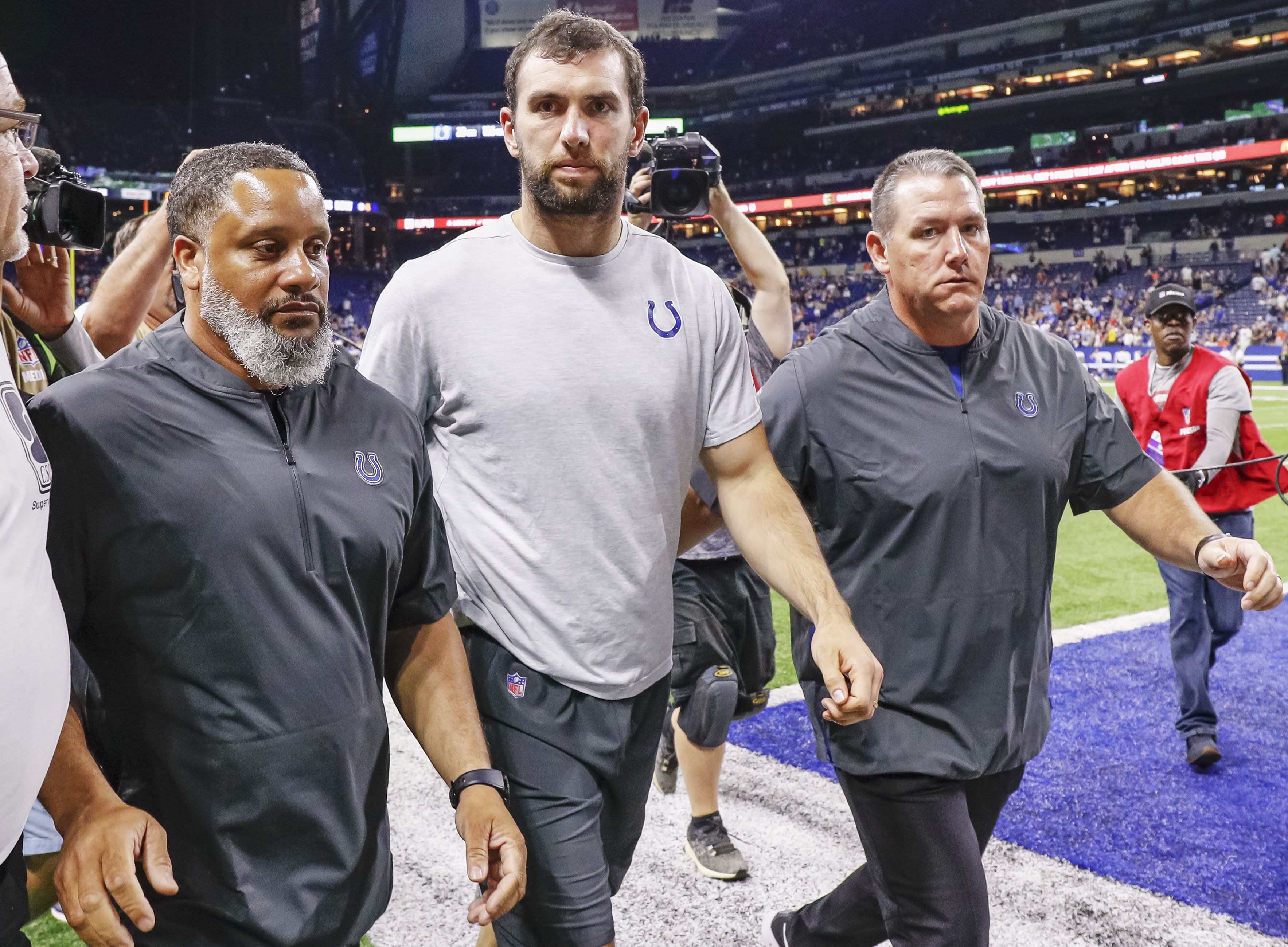 New phone, same old technology for Andrew Luck