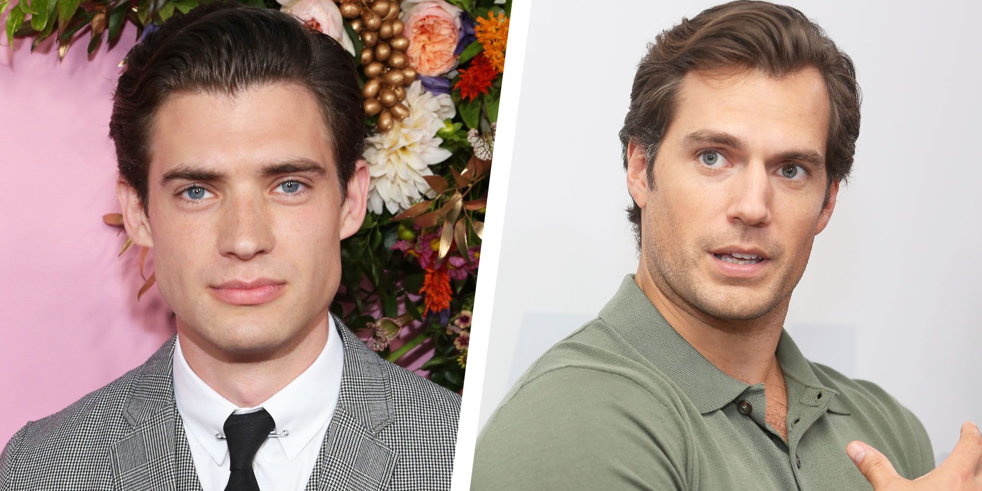 Cine Movie - Celebrity twins: Brothers from another mother -  @hollywoodnetflix actor David Corenswet is a younger version of Henry Cavill.  Rumors are circulating that David may be the next #Superman. Yes