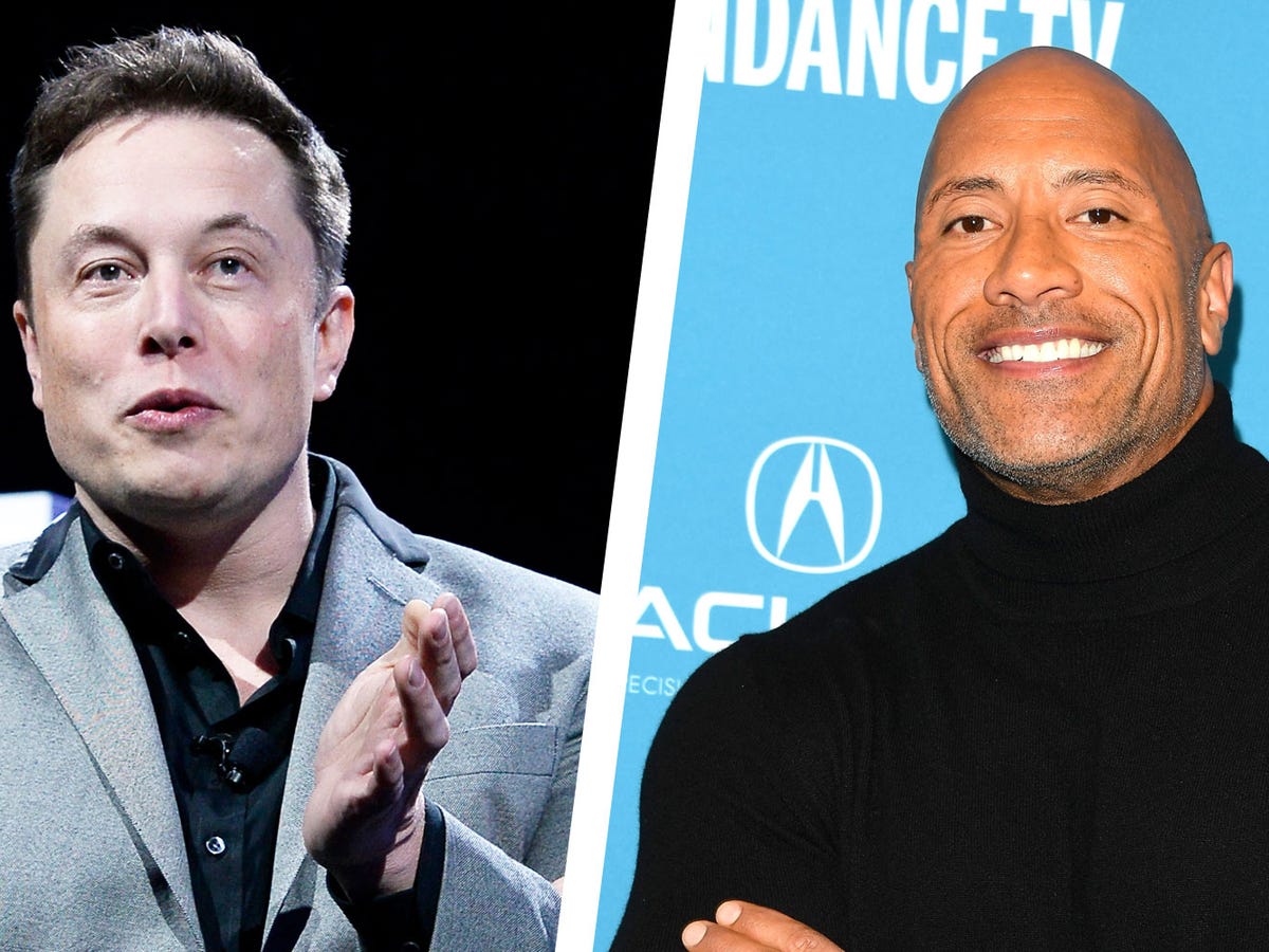 Elon Musk Shares Memes of His Face on Dwayne The Rock Johnson's Body