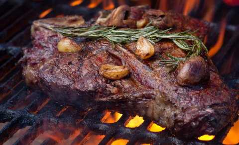 Food, Dish, Steak, Cuisine, Rib eye steak, Pork steak, Barbecue, Delmonico steak, Pork chop, Grillades, 