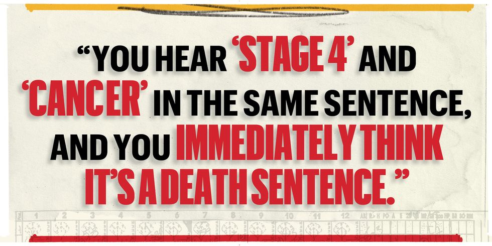 ​​you hear stage 4 and cancer in the same sentence and you immediately think its a death sentence