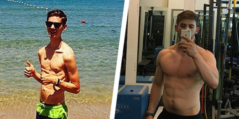 Alex Rosen muscle transformation