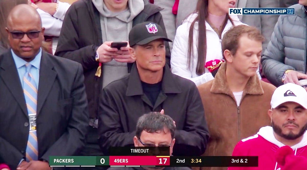 Rob Lowe's NFL Hat Memes and Tweets Win the Day