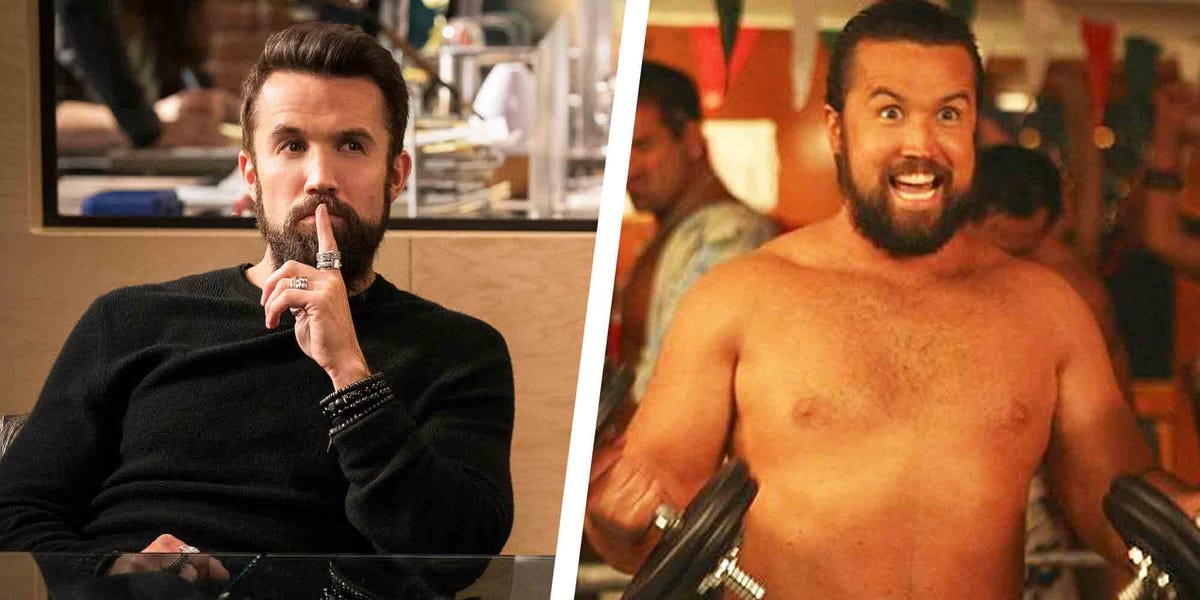 Rob Mcelhenney On Taking His Shirt Off In Mythic Quest And Sunny 