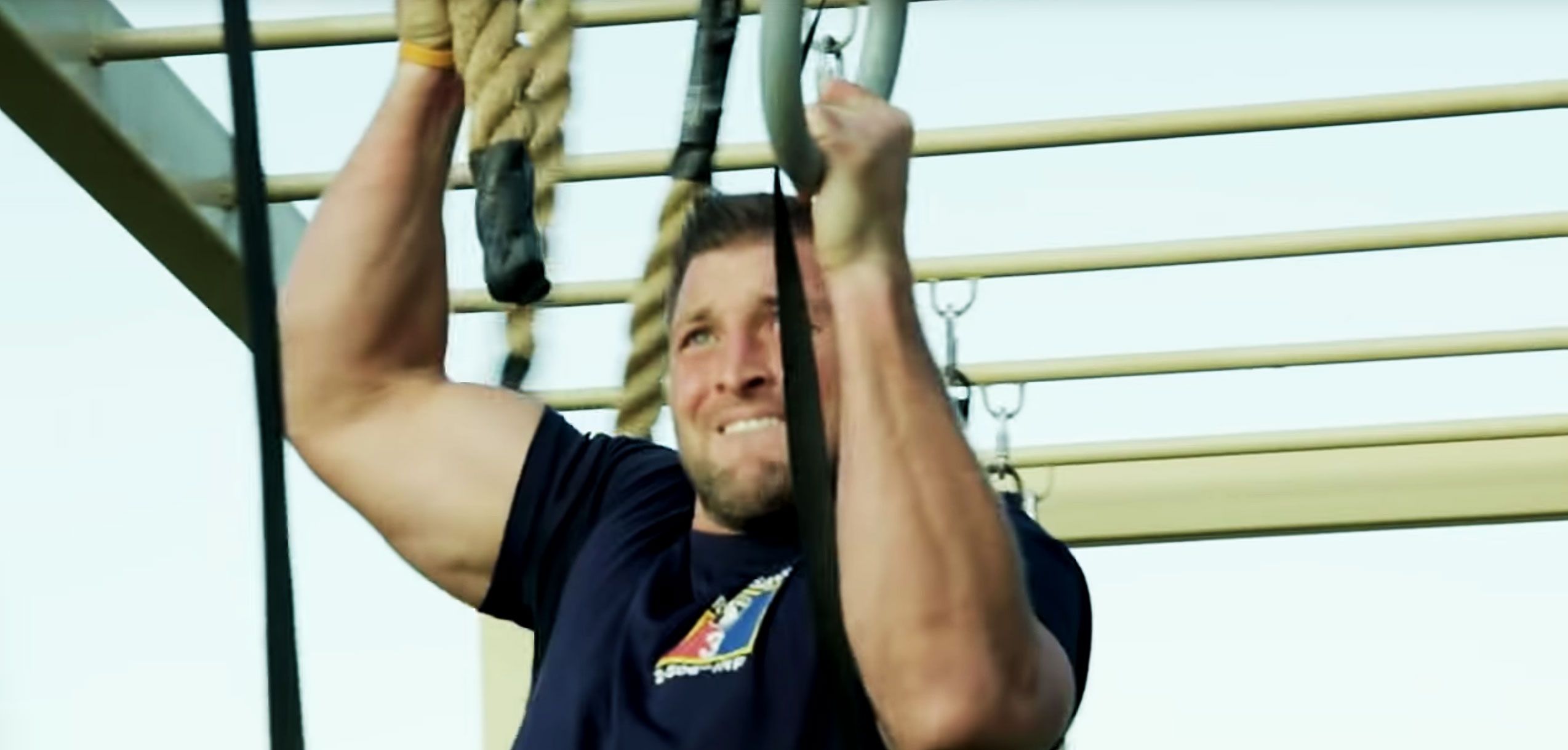 WTF is Tim Tebow doing in this gym video?