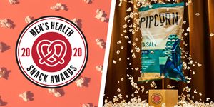 men's health snack awards, popcorn