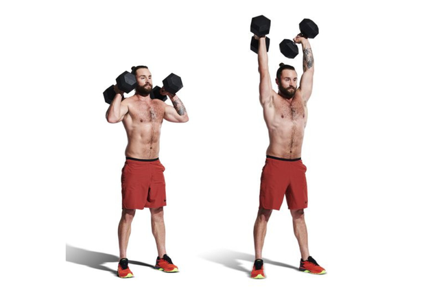 dumbbell shoulder press