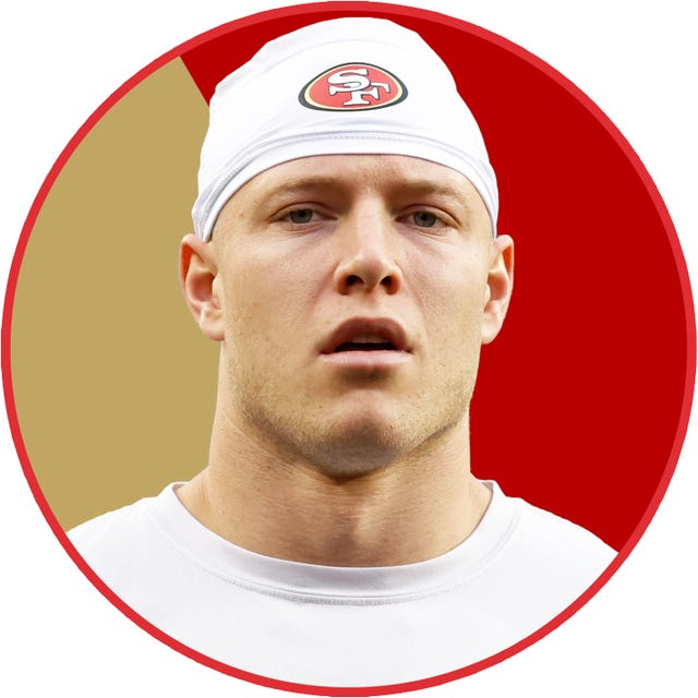 running back christian mccaffrey san fran 49ers