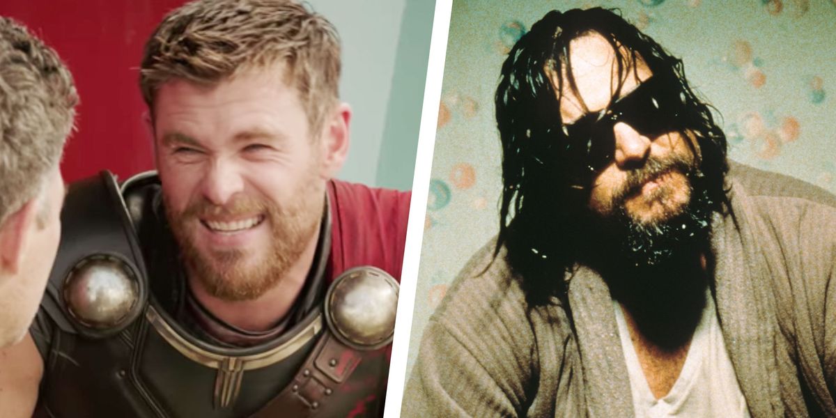 Thor and The Big Lebowski in a diptych
