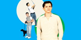 tom holland dog golf