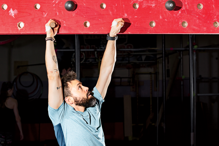 Climbing hold, Adventure, Climbing, Bouldering, Physical fitness, Arm, Recreation, Shoulder, Individual sports, Crossfit, 