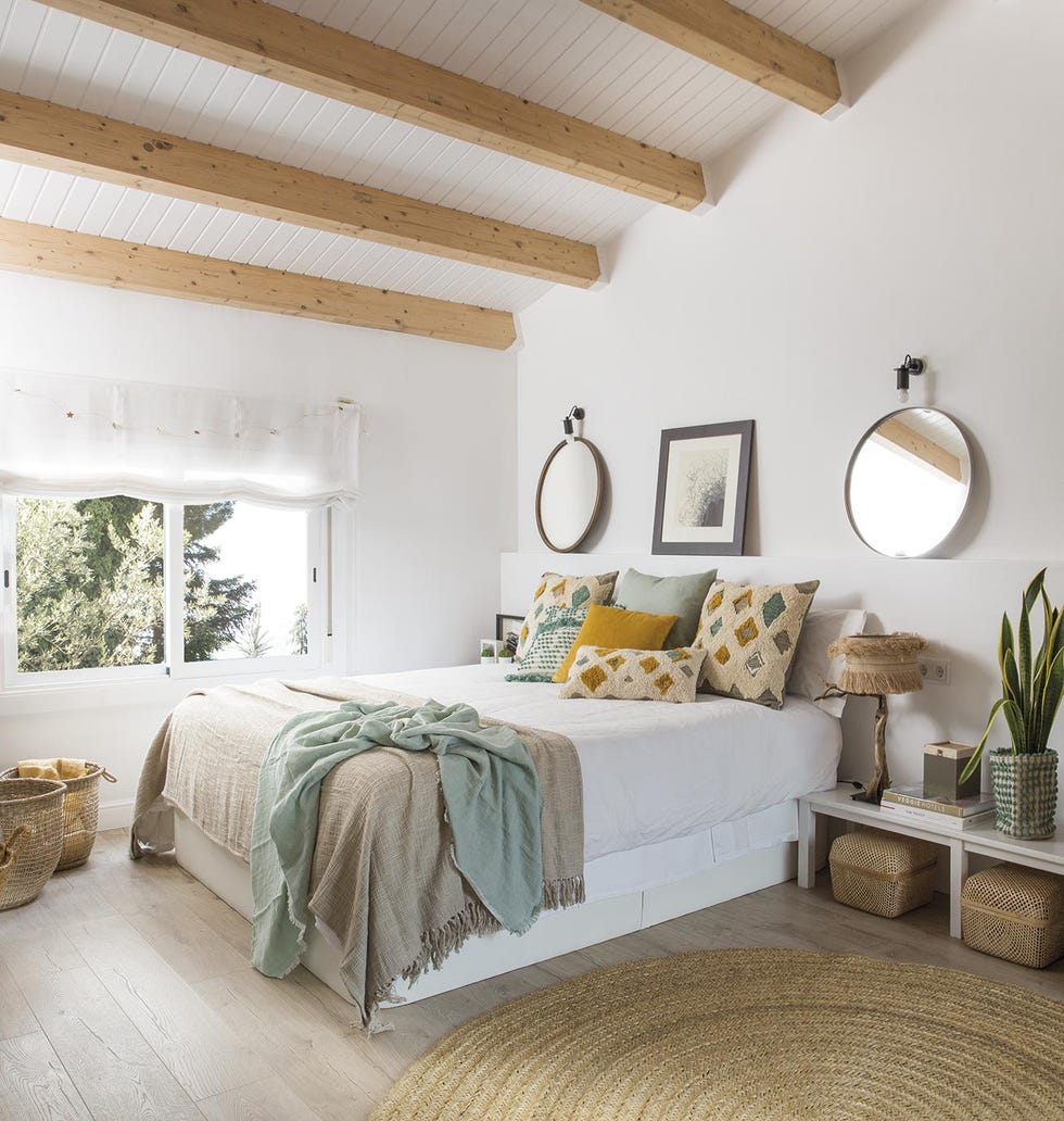 casa premia reformada dormitorio blanco con fibra