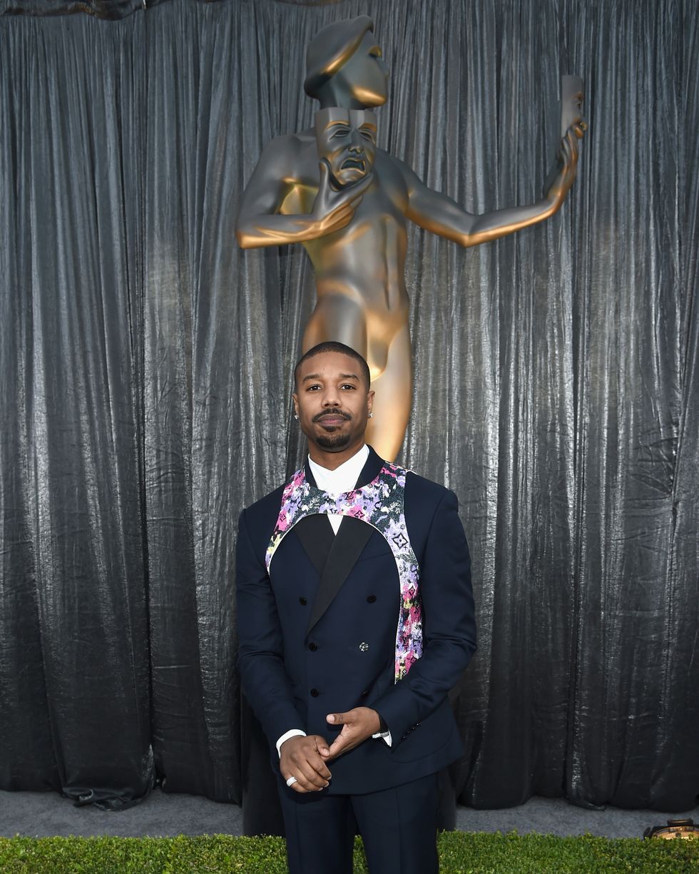 TooFab on X: The Louis Vuitton harness Michael B. Jordan wore to