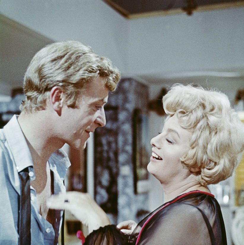 united states circa 1966: michael caine, as alfie, speaks with shelley winters (1920 2006) who plays ruby, in this scene from the movie "alfie", 1966. (photo by camerique/getty images)