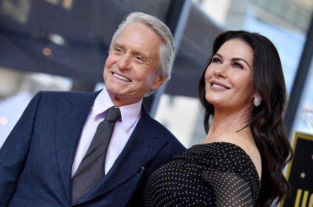 catherine zeta jones micheal douglas london