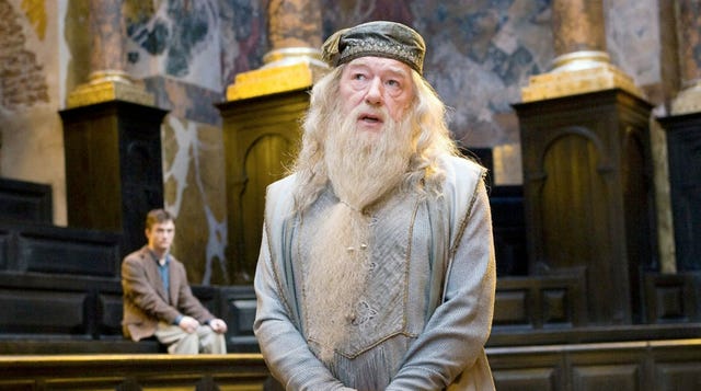 michael gambon como dumbledore en 'harry potter'