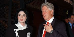michael jackson is joined by former president bill clinton f