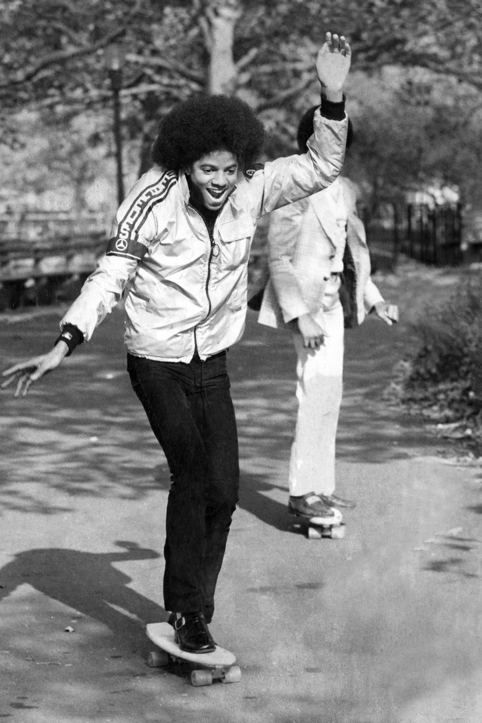 michael jackson with skateboard in central park