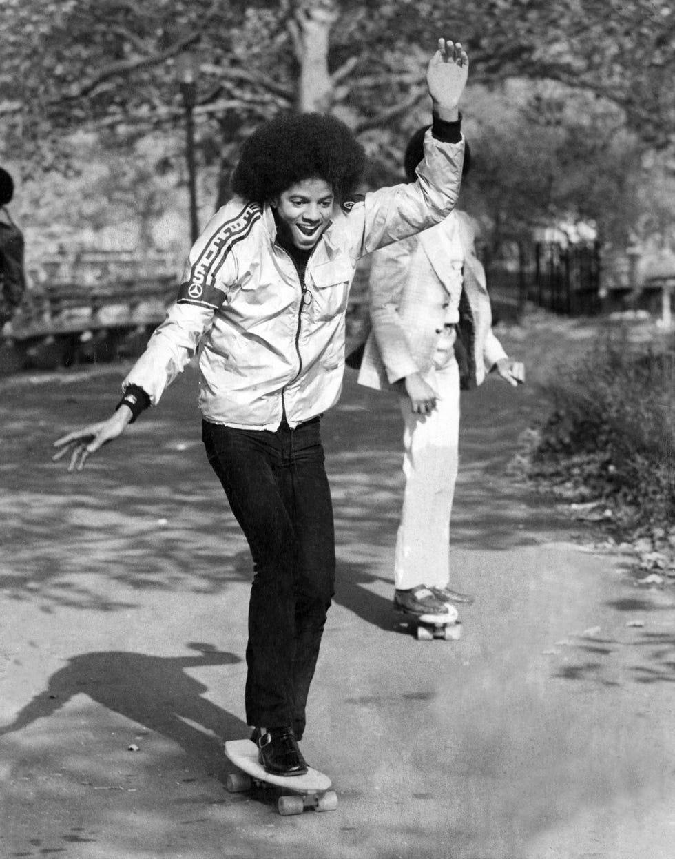 michael jackson with skateboard in central park