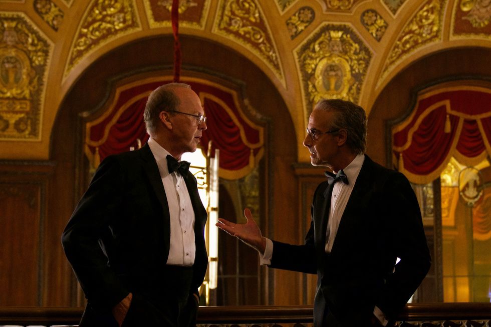 michael keaton as kenneth feinberg and stanley tucci as charles wolf, worth