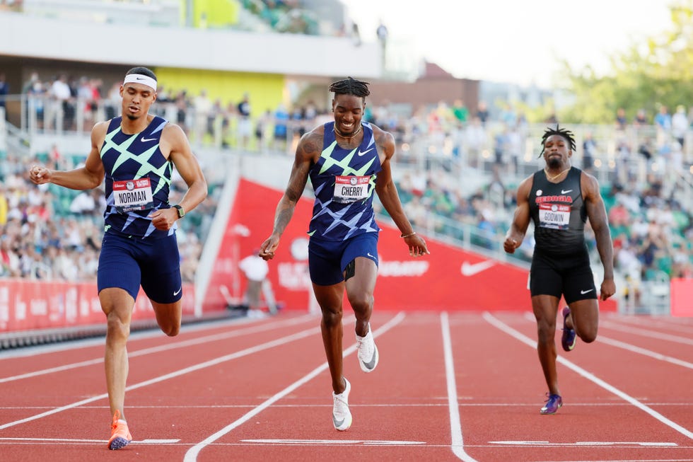 michael norman gana los 400 metros de los trials de estados unidos