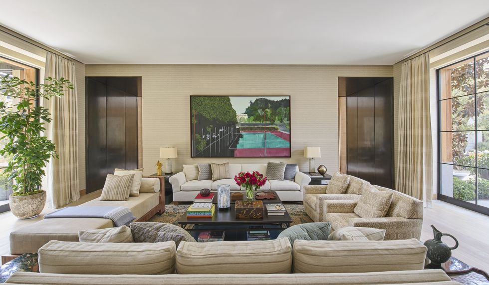 los angeles california home designed by michael s smith living room