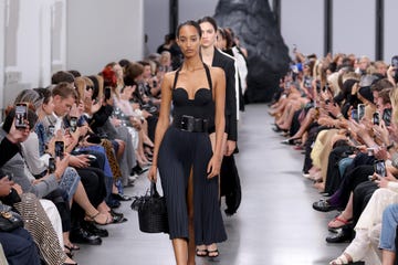 new york, new york september 10 a model walks the runway for michael kors collection springsummer 2025 runway show at the shed on september 10, 2024 in new york city photo by jp yimgetty images for michael kors